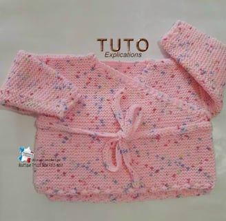 tuto tricot bébé BRASSIÈRE facile