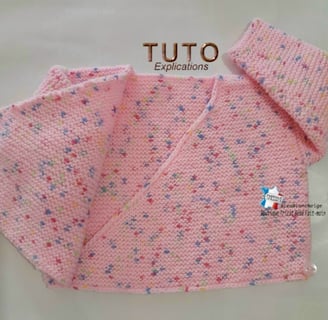 tuto tricot bébé BRASSIÈRE facile