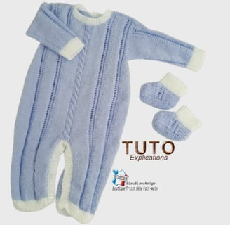 tuto combinaison tricot bb patron bleublancneige