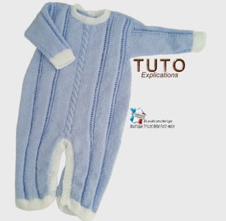 tuto combinaison tricot bb patron bleublancneige