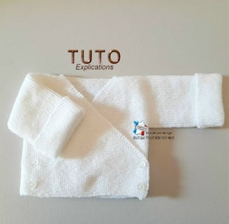 tuto tricot bébé BRASSIÈRE facile