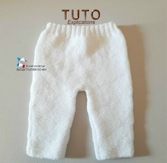 tuto pantalon bb à tricoter