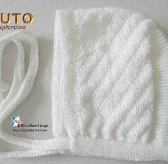 patron tuto robe de baptême tricot bebe