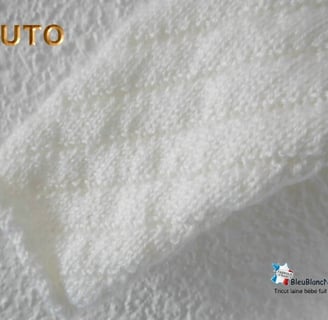 patron tuto robe de baptême tricot bebe