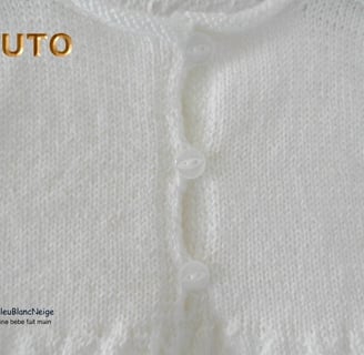 patron tuto robe de baptême tricot bebe