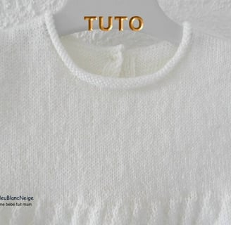 patron tuto robe de baptême tricot bebe