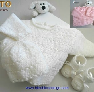 Modèle layette patron à tricoter