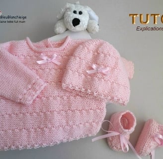 Modèle layette patron à tricoter