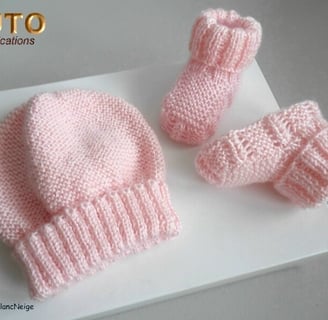 Modèle layette patron à tricoter