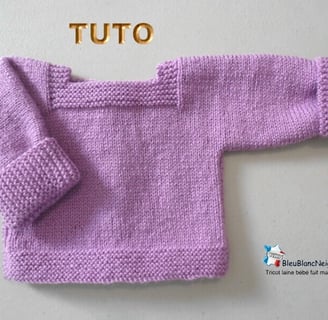 explications tricot bébé BRASSIÈRE facile