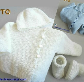 tuto tricot modèle bébé facile