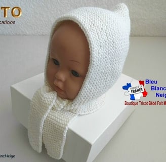 tuto patron pdf bonnet tricot bb cache-cou