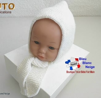tuto patron pdf bonnet tricot bb cache-cou