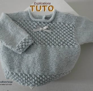 Modèle layette patron à tricoter