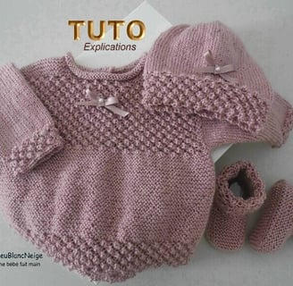 Modèle layette patron à tricoter