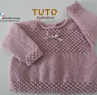 Modèle layette patron à tricoter