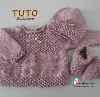 Modèle layette patron à tricoter