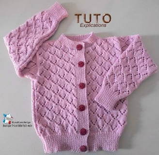 tuto gilet enfant à tricoter patron tricot vêtement