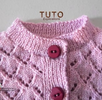 tuto gilet enfant à tricoter patron tricot vêtement
