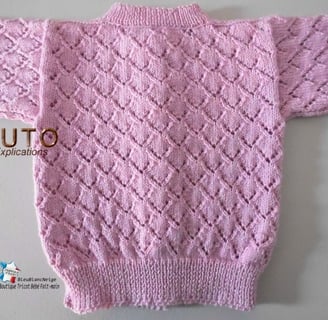 tuto gilet enfant à tricoter patron tricot vêtement