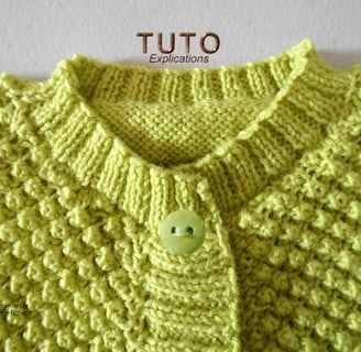 tuto kit gilet enfant à tricoter patron explication