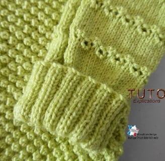 tuto kit gilet enfant à tricoter patron explication