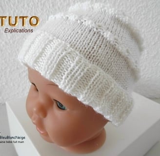 patron layette bonnet à tricoter