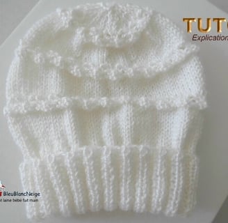 patron layette bonnet à tricoter