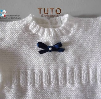 patron tuto robe tricot bebe layette bb