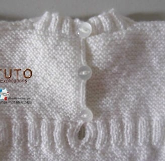 patron tuto robe tricot bebe layette bb