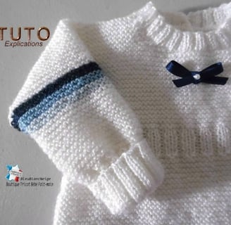 patron tuto robe tricot bebe layette bb
