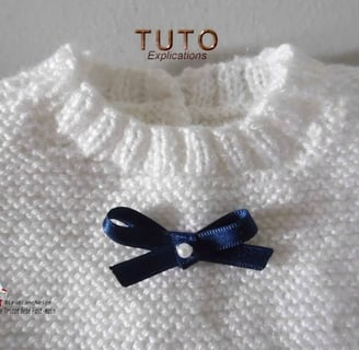 patron tuto robe tricot bebe layette bb