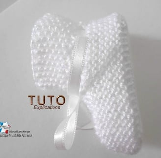 patron modèle chaussons à tricoter