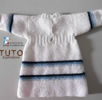 Robe bébé à tricoter patron