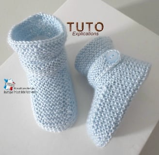 explications CHAUSSONS bb tuto gratuit