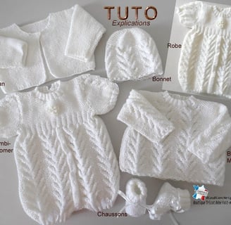 Modèle layette patron à tricoter