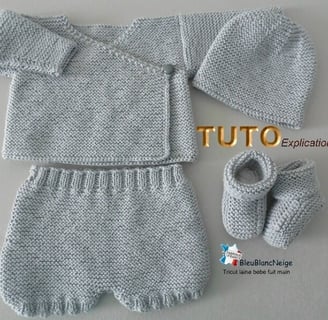 Modèle layette patron à tricoter