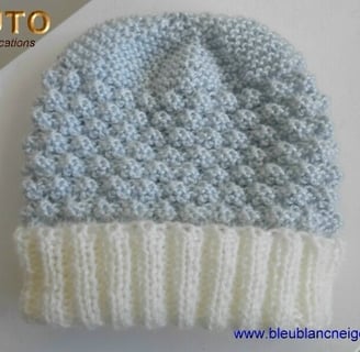 tuto bonnet et chaussons patron bleublancneige
