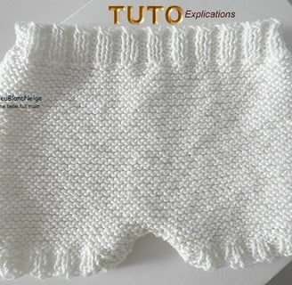 Modèle layette patron à tricoter