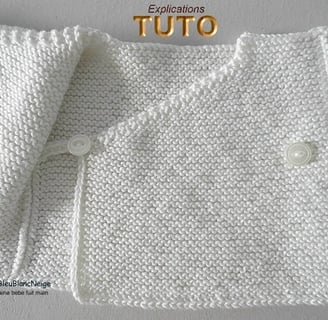 Modèle layette patron à tricoter