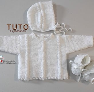 Ensemble bb à tricoter patron