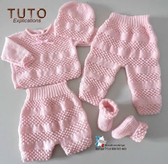 Modèle layette patron à tricoter