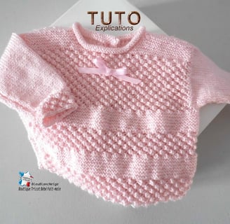 Modèle layette patron à tricoter