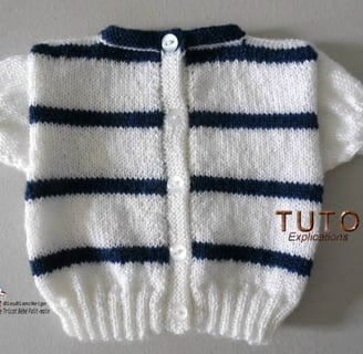 Modèle Marin tricot bébé à tricoter