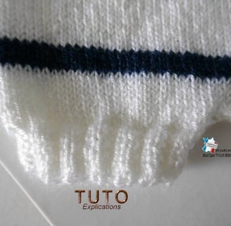 salopette Marin tricot bébé à tricoter