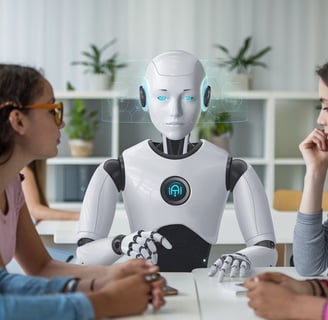 "Professional AI marketing experts working on automated ad campaigns – Fluxion AI agency"