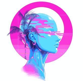 Abstract glitch artwork created using Glitch Art Generator