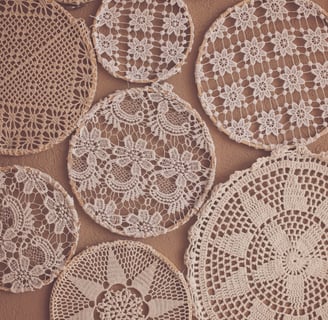 Rongzhiyue: Various crochet pieces