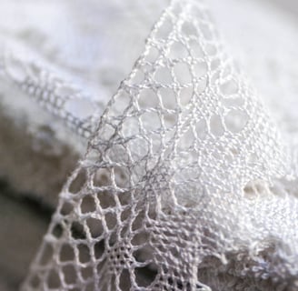 Rongzhiyue: White lace close-up