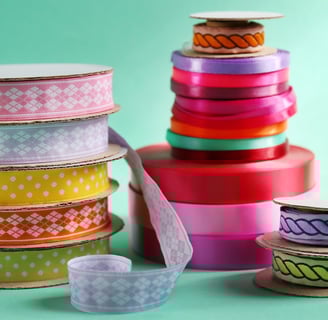 Rongzhiyue: colorful and floral ribbons for gift wrap